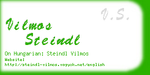 vilmos steindl business card